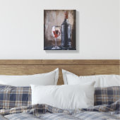 Weinmalerei von Chet McDan Art Leinwanddruck (Insitu (Schlafzimmer))