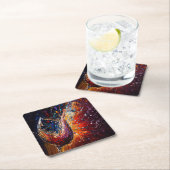 WEINMALUNG RECHTECKIGER PAPPUNTERSETZER (Vor Ort)