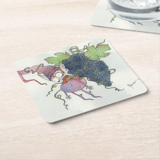 Weinmärchen Rechteckiger Pappuntersetzer (angewinkelt)