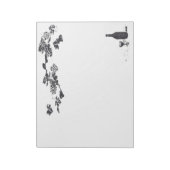 Weinmenü Notepad Notizblock (Rotiert)