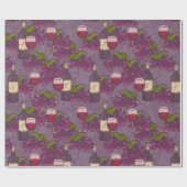 Weinmuster Geschenkpapier (Flach)