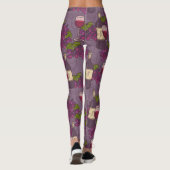 Weinmuster Leggings (Rückseite)