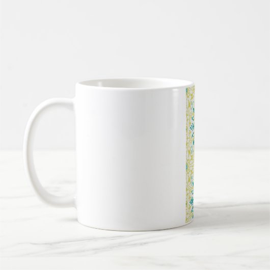 Weinmuster (von William Morris) Kaffeetasse (Links)