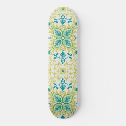 Weinmuster (von William Morris) Skateboard (Vorderseite)
