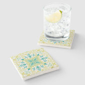 Weinmuster (von William Morris) Steinuntersetzer (Seitenansicht)