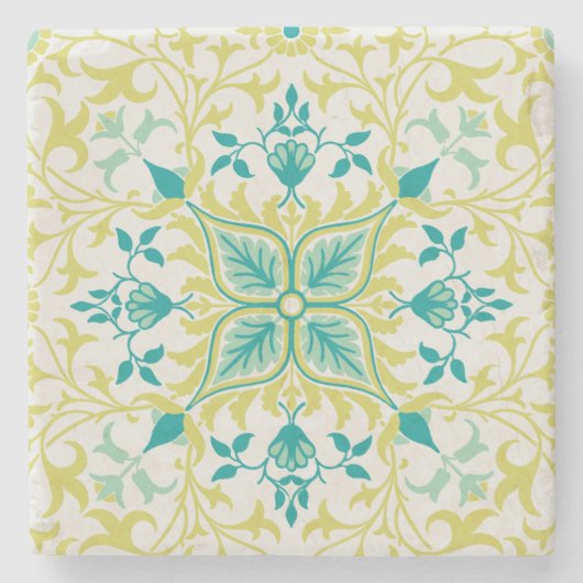 Weinmuster (von William Morris) Steinuntersetzer (Vorderseite)