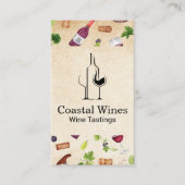 Weinmuster | Weinberg | Verkostung Visitenkarte (Vorderseite)