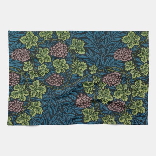 Weinmuster, William Morris Geschirrtuch (Horizontal)