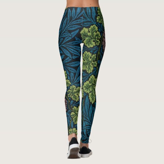 Weinmuster, William Morris Leggings (Rückseite)