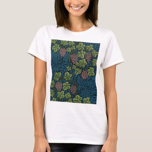 Weinmuster, William Morris T-Shirt (Vorderseite)