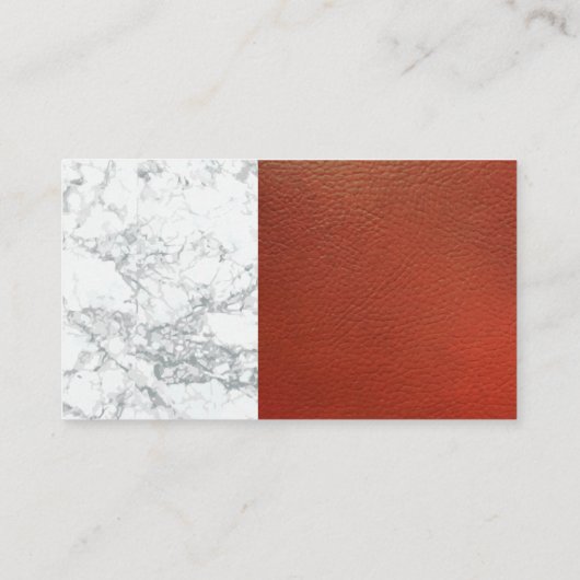 Weinöffnung | Roter Ledermarmor Visitenkarte (Rückseite)
