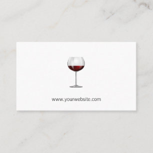 Weinöffnung Sommelier Rotes Weinglas Terminkarte