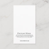 Weinöffnung | Weintrauben | Sommelier Visitenkarte (Rückseite)