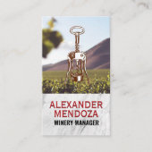 Weinöffnung | Weißer Marmor | Weinberg Visitenkarte (Vorderseite)