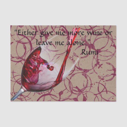 Weinpapier Seidenpapier (Vorderseite)