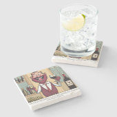 Weinparaphernalia Steinuntersetzer (Seitenansicht)