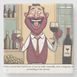 Weinparaphernalia Steinuntersetzer