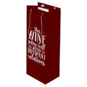 Weinpartikeln Geschenktüte Für Weinflaschen (Vorderseite Schrägansicht)
