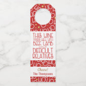 Weinpartikeln | Ho Ho Ho Funny Flaschenanhänger (Vorderseite)