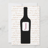 Weinparty Einladung (Rückseite)
