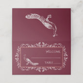 Weinpfau Blüh Empfang Platzkarte (Außenseite Aufgefaltet)