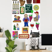 Weinposter, Beaujolais Nouveau Poster (Heimbüro)