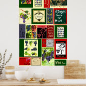 Weinposter, französischer Wein Poster (Küche)