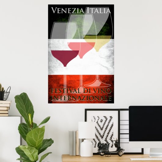 Weinposter Italien Poster (Heimbüro)