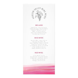 Weinpreisliste für die Sonderkarte "Rote Kunst" Werbekarte