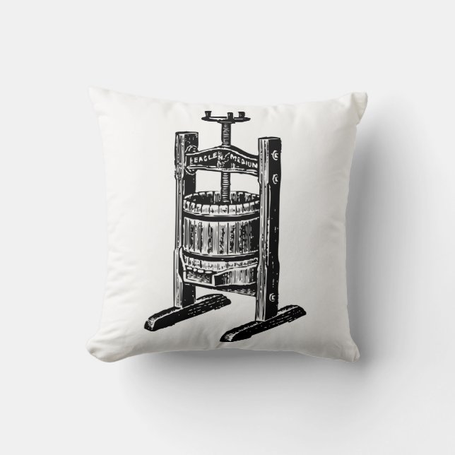 Weinpresse Kissen (Vorderseite)