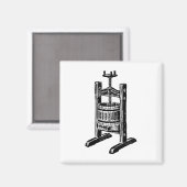 Weinpresse Magnet (Vorderseite/Rückseite)