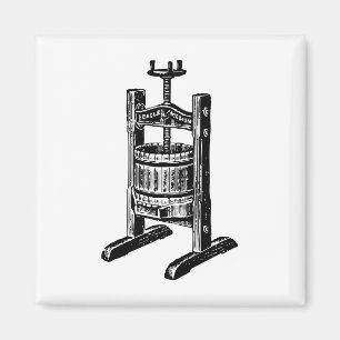 Weinpresse Magnet