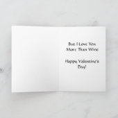 Weinprinzessin Valentinstag-Karte Feiertagskarte (Innenseite)