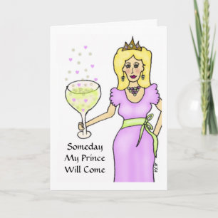 Weinprinzessin Valentinstag-Karte Feiertagskarte