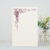 Weinprobe-Anmerkungen Briefpapier (Stehend Vorderseite)