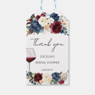 Weinprobe Brautparty Danke, dass Sie die Tags gesc Geschenkanhänger