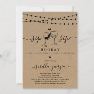 Weinprobe Brautparty Einladung