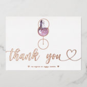 Weinprobe Brautparty Script Danke Karte (Vorderseite)
