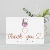 Weinprobe Brautparty Script Danke Karte (Stehend vorne)