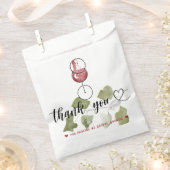 Weinprobe Brautparty Script Danke Karte Geschenktütchen (Ausgeschnitten)