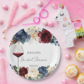 Weinprobe Burgund Brautparty Pappteller (Party)