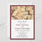 Weinprobe Cork Einladung (Vorderseite)