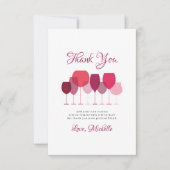 Weinprobe Dankeschön Karten (Vorderseite)