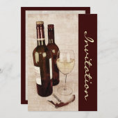 Weinprobe einladen einladung (Vorne/Hinten)