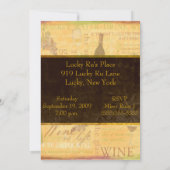 Weinprobe Einladung (Rückseite)