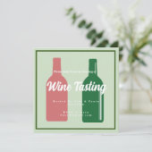Weinprobe Einladung (Stehend Vorderseite)