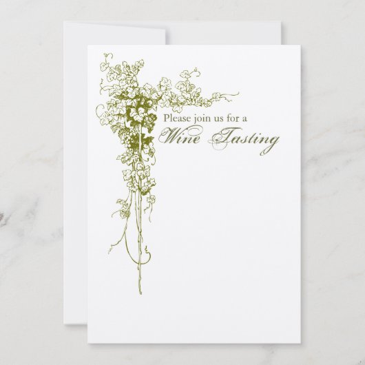Weinprobe Einladung (Vorderseite)