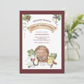 Weinprobe Einladung (Stehend Vorderseite)