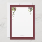 Weinprobe Einladung (Rückseite)