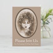 Weinprobe-Einladung Einladung (Stehend Vorderseite)